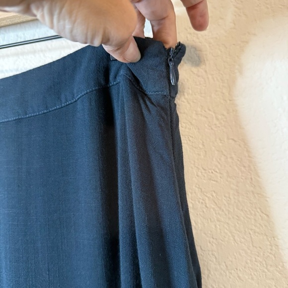 LaVi Blue White Ombre Handkerchief Midi Skirt Size Medium - Picture 4 of 11